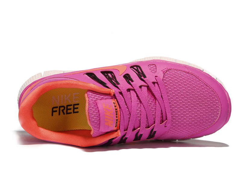 Hot Nike Free5.0 Women Shoes Tomato/Fuchsia